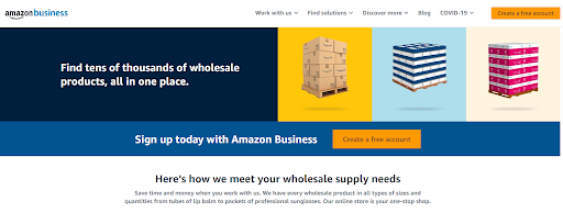 Amazon Business pricing transparency example